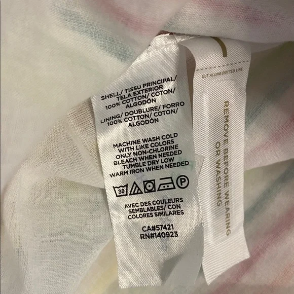 LOFT Colorful Striped Midi Summer Dress bottoms down size 8P brand new - Picture 8 of 12